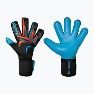 Brankářské rukavice Reusch Attrakt Aqua Evolution black/shocking orange/aqua blue