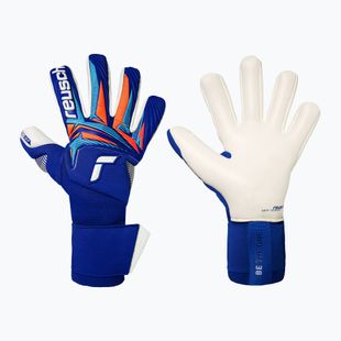 Brankářské rukavice Reusch Attrakt Gold X NC Gravity sharp blue/white/shocking orange