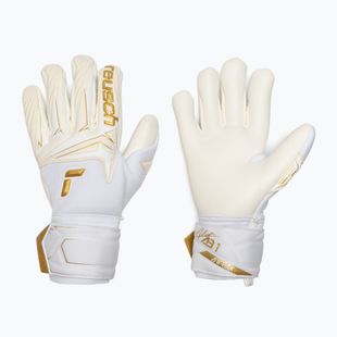 Brankářské rukavice Reusch Attrakt AB1 Advance white/gold