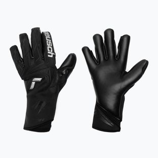 Brankářské rukavice Reusch Attrakt Duo Strapless black/silver/black