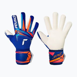 Brankářské rukavice Reusch Attrakt Gold X NC sharp blue/white/shocking orange