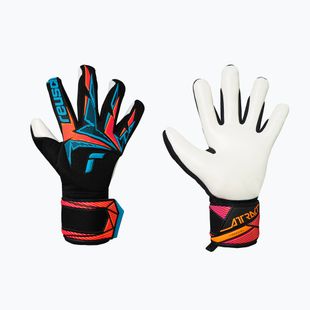 Brankářské rukavice Reusch Attrakt Freegel Advance black/aqua blue/shocking orange