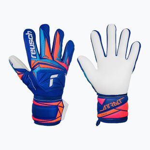 Brankářské rukavice Reusch Attrakt Grip sharp blue/white/shocking orange
