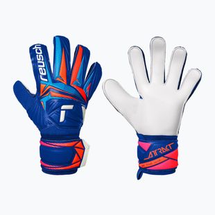 Brankářské rukavice Reusch Attrakt Solid sharp blue/white/shocking orange