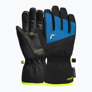 Dětské lyžařské rukavice Reusch Wonder R-TEX® XT Junior blck/bril blu/safety yell