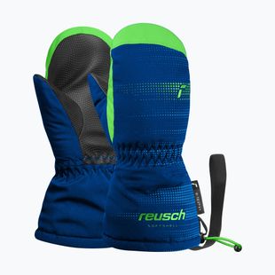 Dětské lyžařské rukavice Reusch Maxi R-Tex XT Mitten surf the web/green gecko