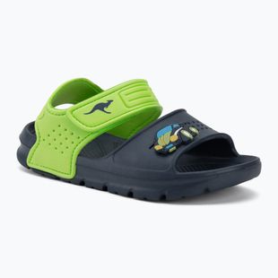 Dětské sandály Kangaroos KangaSwim II dark navy/lime