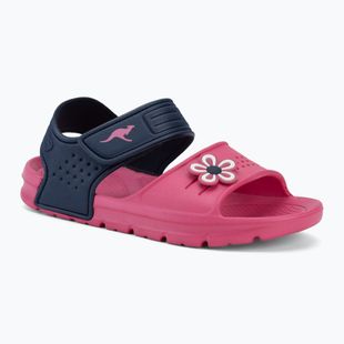 Dětské sandály Kangaroos KangaSwim II daisy pink/dark navy