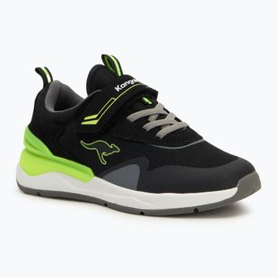 Dětské boty KangaROOS KD-Gym EV jet black/neon yellow
