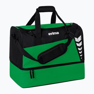 Tréninková taška ERIMA Six Wings Sports Bag With Bottom Compartment 35 l emerald/black