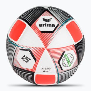Fotbalový míč ERIMA Hybrid Match silver/fiery-coral velikost 5