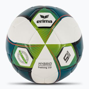 Fotbalový míč ERIMA Hybrid Training 2.0 mykonos blue/lime velikost 5