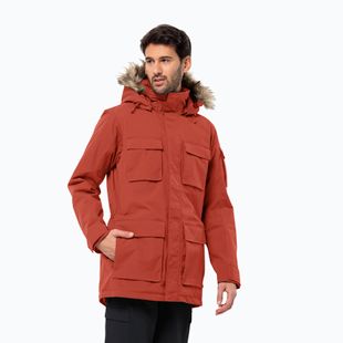 Pánská péřová bunda Jack Wolfskin Glacier Canyon Parka intense rust