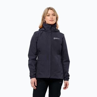 Dámská bunda do deště Jack Wolfskin Stormy Point 2L graphite