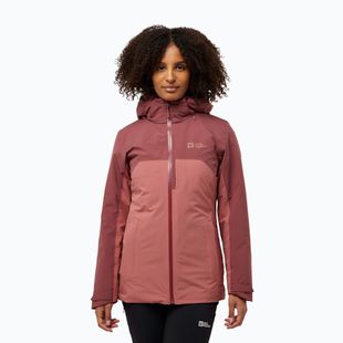 Dámská bunda 3v1 Jack Wolfskin Hunberg mineral red