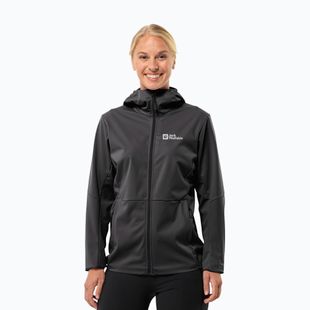 Dámská softshellová bunda Jack Wolfskin Feldberg Hoody black