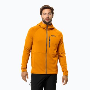 Pánská fleecová mikina Jack Wolfskin Kolbenberg Hooded Fz safflower
