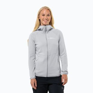 Dámská fleecová mikina Jack Wolfskin Kolbenberg Hooded Fz cool grey