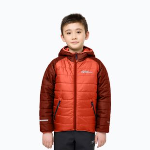 Dětská péřová bunda Jack Wolfskin Zenon coral orange