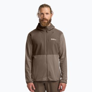 Pánská mikinaJack Wolfskin Prelight Trail Hoody cold coffee