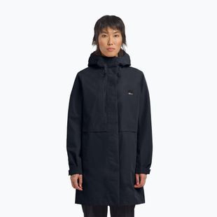 Dámský kabát do deště  Jack Wolfskin Terraview 2L dark navy