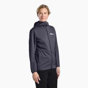 Dámská softshellová bunda Jack Wolfskin Feldberg Hoody graphite