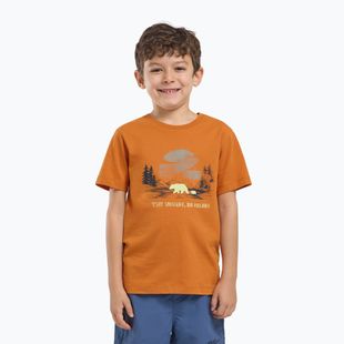 Dětské tričko Jack Wolfskin  Graphic Cotton T print soft amber