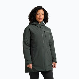 Dámská péřová bunda Jack Wolfskin Icecape 2L Down Ins Rds slate green