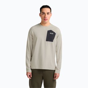 Pánské tričko Longsleeve Jack Wolfskin Prelight Trail Crew pale sand