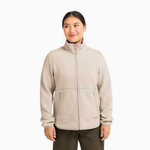 Dámská fleecová mikina Jack Wolfskin Lite Curl Full Zip oyster