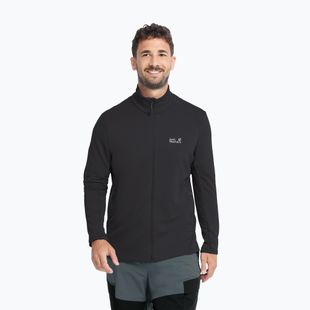 Pánská trekingová mikina  Jack Wolfskin Litestride Full Zip black