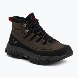 Pánské turistické boty Jack Wolfskin Apex Hike Texapore Mid obsidian moss