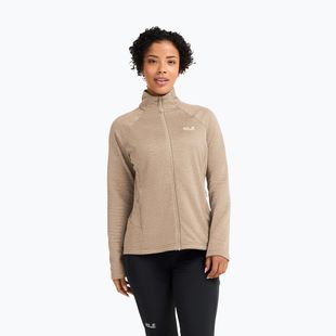 Dámská fleecová mikina Jack Wolfskin Anytrail Full Zip oat