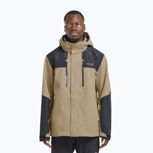 Pánská nepromokavá bunda Jack Wolfskin Jasper 2L hazel wood