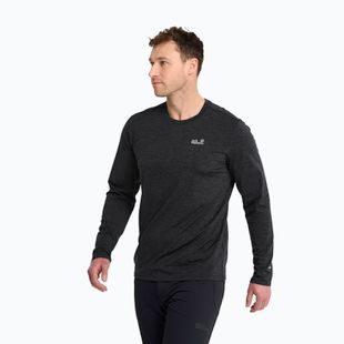 Pánské trekové tričko longsleeve Jack Wolfskin Trail black