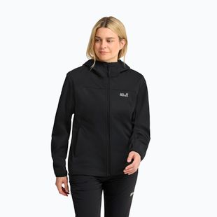 Dámská softshellová bunda Jack Wolfskin Windhain 2 Hoody black