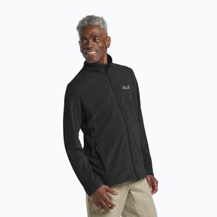 Pánská fleecová mikina Jack Wolfskin Wild Rebel 200 Full Zip paw black