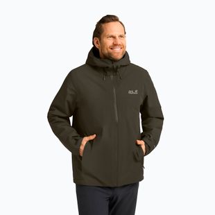 Pánská zateplená bunda Jack Wolfskin Wisper Ins obsidian moss