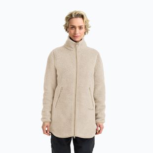 Dámská fleecová mikina Jack Wolfskin High Curl Coat oyster