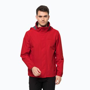 Pánská nepromokavá bunda Jack Wolfskin Stormy Point 2L červená 1111142