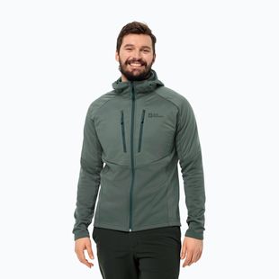 Pánská hybridní bunda Jack Wolfskin Alpgrat Pro Ins Fz hedge green