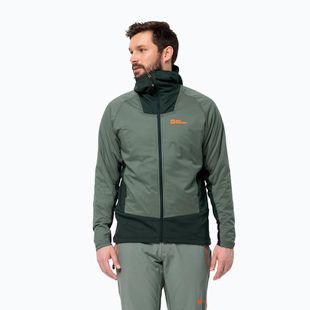 Jack Wolfskin Alpspitze Ins Hybrid hedge zelená pánská bunda do deště