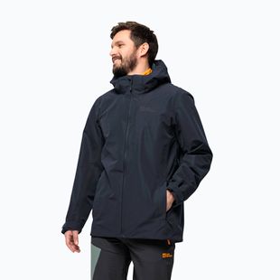 Pánská bunda do deště  Jack Wolfskin Fernblick 2L night blue