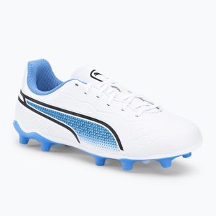 PUMA King Match FG/AG dětské kopačky bílé 107266 01