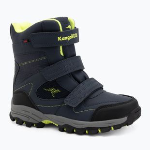Dětské sněhule KangaROOS K-Robi KTX dark navy/lime