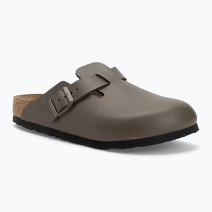 Nazouváky  BIRKENSTOCK Boston NL Narrow smooth leather concrete gray
