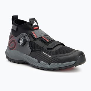 Pánské cyklistické tretry  MTB adidas FIVE TEN Trailcross Pro Clip-In grey five / core black / red