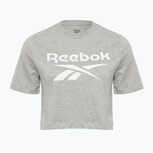 Dámské tričko Reebok Identity Big Logo Crop Tee medium grey heather
