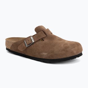 Nazouváky BIRKENSTOCK Boston Suede Leather dark tea
