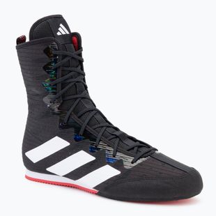 Boxerské boty adidas Box Hog 4 core black/cloud white/pure ruby